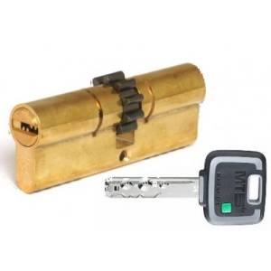 Цилиндр Mul-T-Lock МТ5+ L 97 Ш (41х56) усиленный, шестеренка, ключ-ключ, латунь