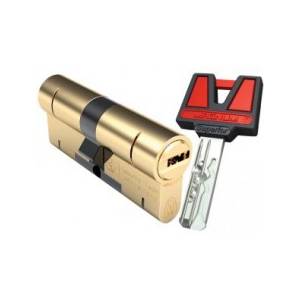 Цилиндр МЦ 100 (50x50) ключ-ключ латунь Magnum Superior