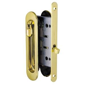 Комплект ручек+защелка для раздвижных дверей SH011-BK GP-2 золото Armadillo (Армадилло)